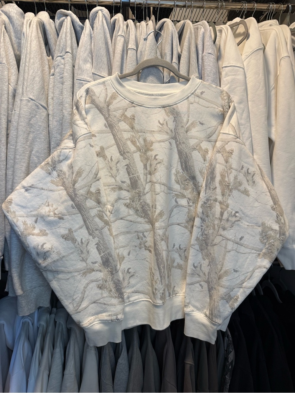 Dairy Boy Woodland Camo Crewneck